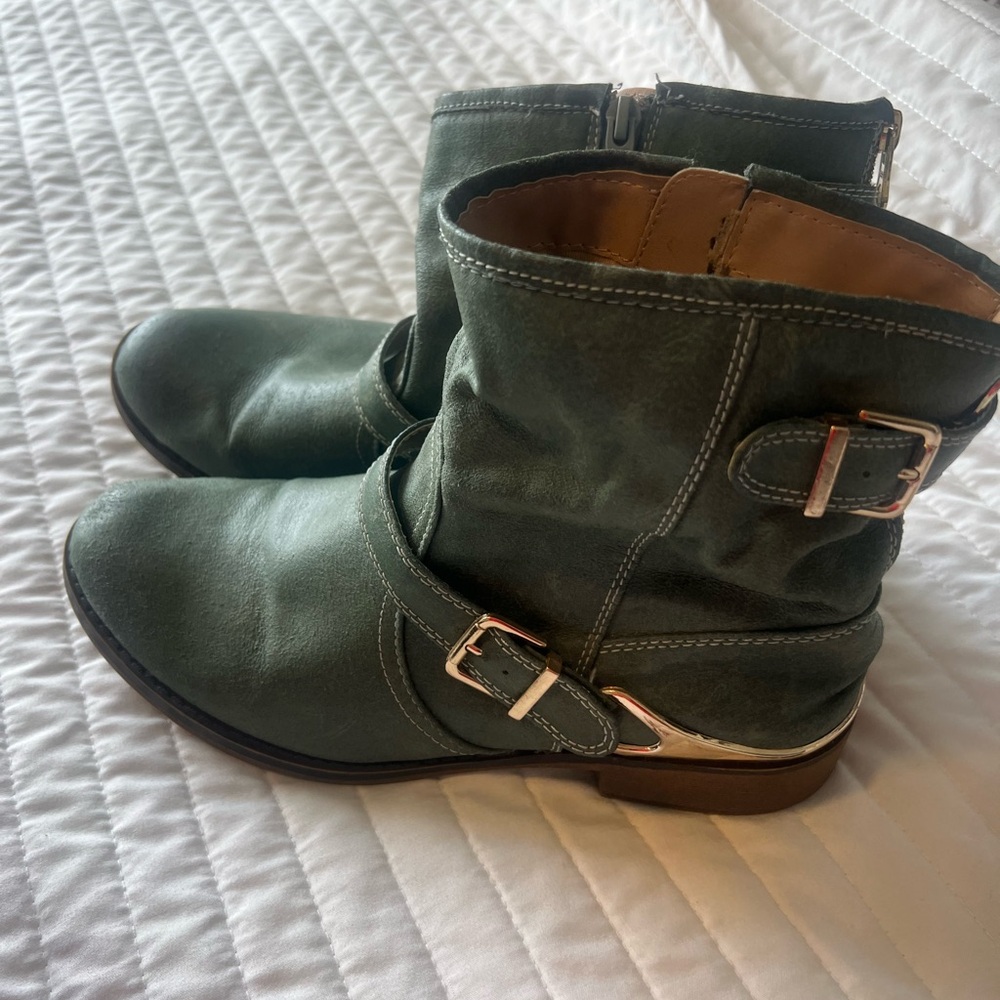 Green Ankle Boots